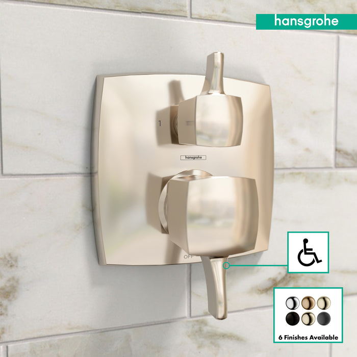 hansgrohe Ecostat Classic Pressure Balance Trim Classic Square with Diverter