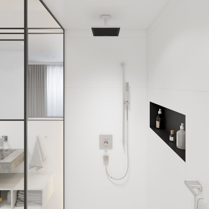 hansgrohe Pulsify E Extension Pipe for Ceiling Mount E, 4"