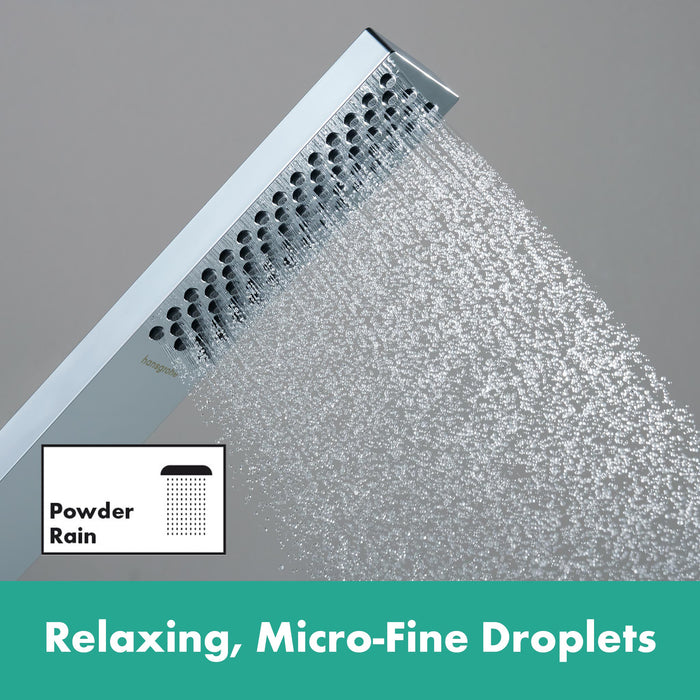 hansgrohe Pulsify E Wallbar Set 100 3-Jet 24", 1.75 GPM