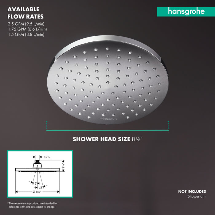 hansgrohe Vernis Blend Showerhead 200 1-Jet, 1.5 GPM