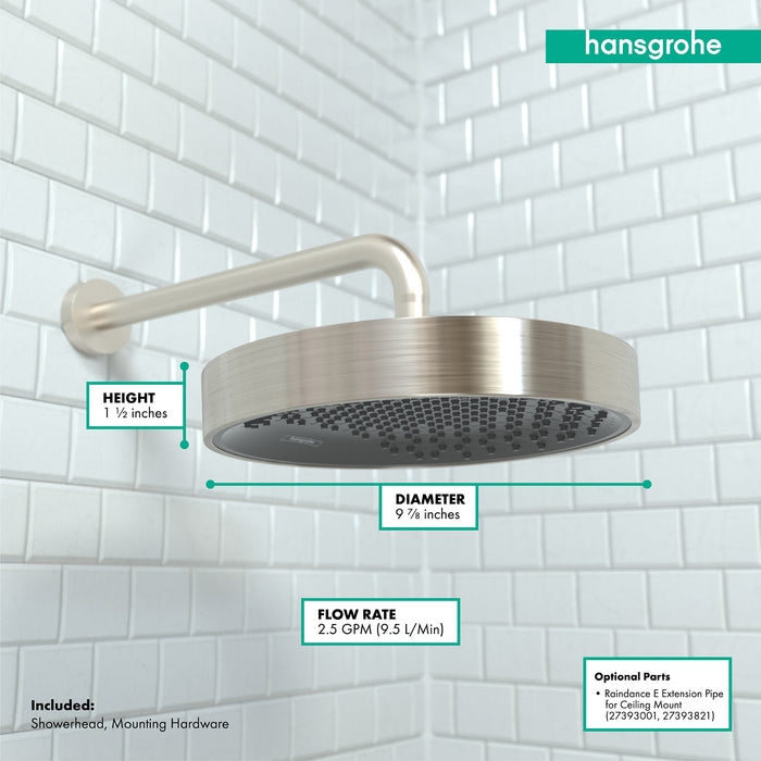hansgrohe Rainfinity Showerhead 250 1-Jet, 2.5 GPM