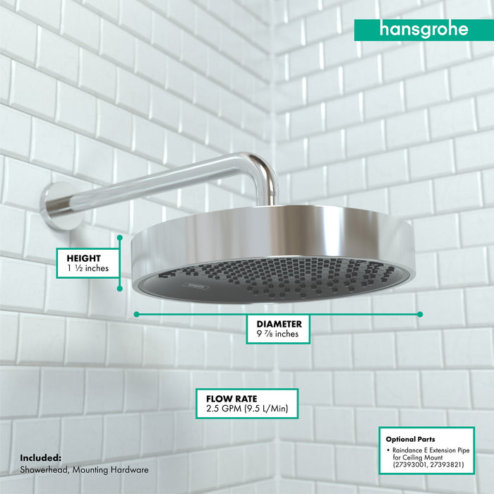 hansgrohe Rainfinity Showerhead 250 1-Jet, 2.5 GPM