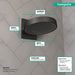 Hansgrohe Rainfinity Showerhead 250 3-Jet with Wall Connector Trim, 2.5 GPM