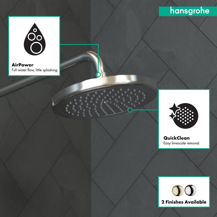 hansgrohe Croma Showerhead 220 1-Jet, 2.5 GPM