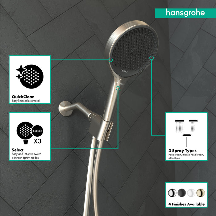hansgrohe Rainfinity Handshower 130 3-Jet, 1.75 GPM