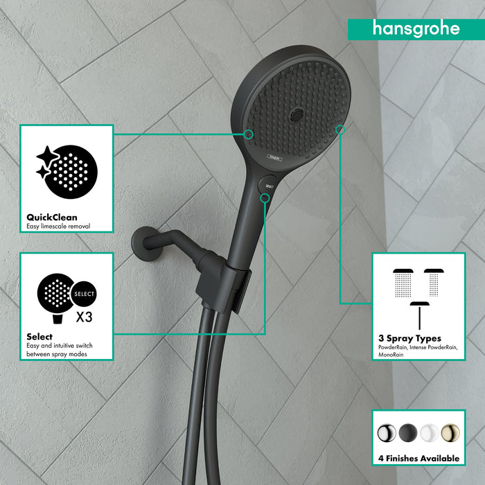 hansgrohe Rainfinity Handshower 130 3-Jet, 1.75 GPM