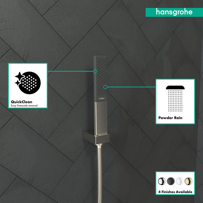 hansgrohe Rainfinity Baton Handshower 100 1-Jet, 2.5 GPM