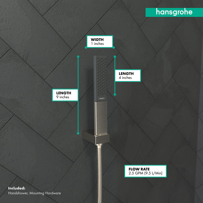 hansgrohe Rainfinity Baton Handshower 100 1-Jet, 2.5 GPM