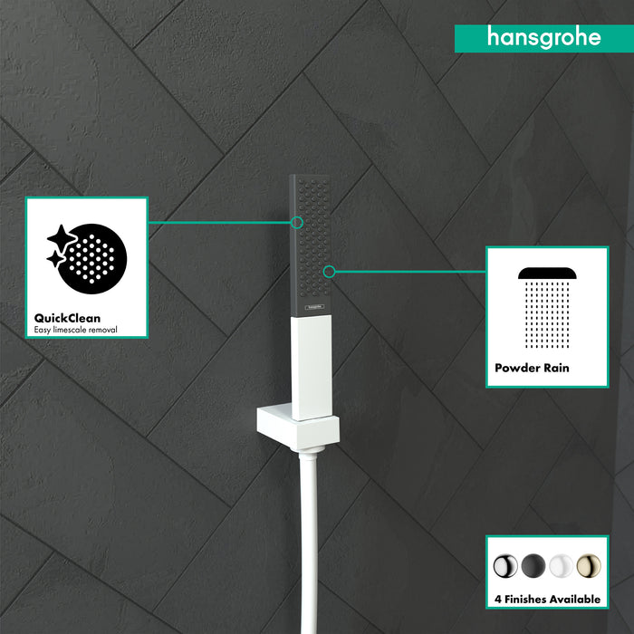 hansgrohe Rainfinity Baton Handshower 100 1-Jet, 2.5 GPM