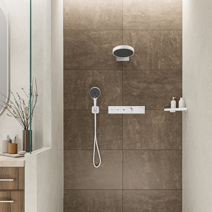 hansgrohe FixFit Q Wall Outlet with Handshower Holder