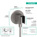 Hansgrohe FixFit S Wall Outlet with Handshower Holder