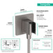 Hansgrohe FixFit E Wall Outlet with Handshower Holder