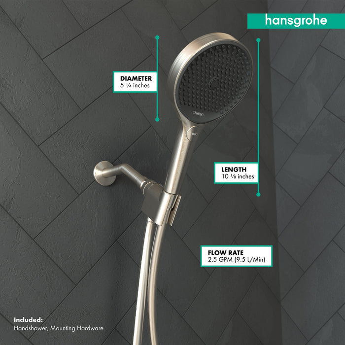 hansgrohe Rainfinity Handshower Set 130 3-Jet, 1.75 GPM