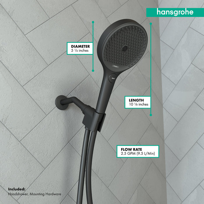 hansgrohe Rainfinity Handshower Set 130 3-Jet, 1.75 GPM