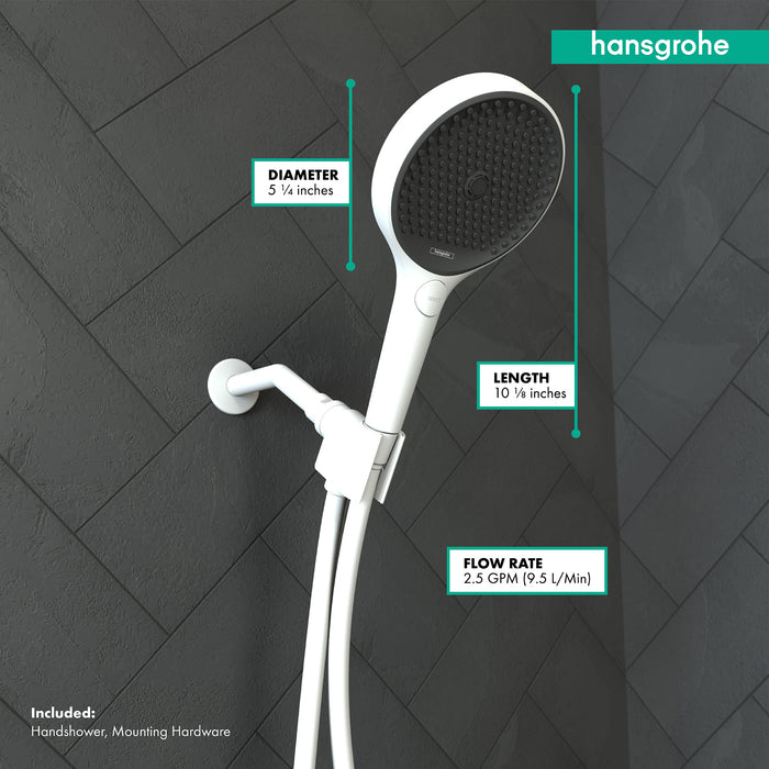 hansgrohe Rainfinity Handshower Set 130 3-Jet, 1.75 GPM