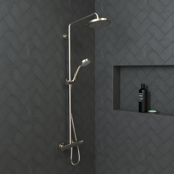 hansgrohe Croma Showerpipe 220 1-Jet, 2.5 GPM