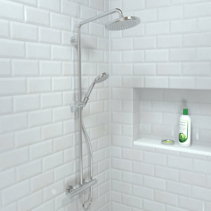 hansgrohe Croma Showerpipe 220 1-Jet, 2.5 GPM