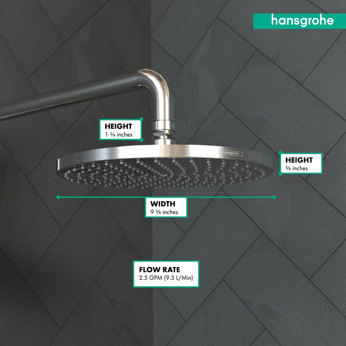 hansgrohe Raindance S Showerhead 240 1-Jet, 2.5 GPM