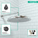 Hansgrohe Raindance Classic Showerhead 240 1-Jet, 2.5 GPM