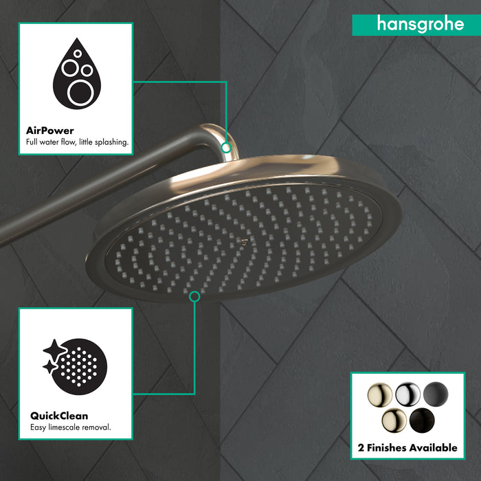 Hansgrohe Raindance Classic Showerhead 240 1-Jet, 2.5 GPM