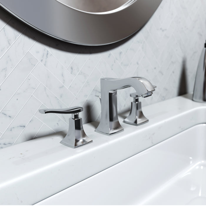 hansgrohe hansgrohe Metris C Widespread Faucet 100 with Pop-Up Drain, 1.2 GPM