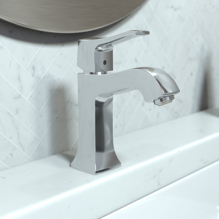 hansgrohe Metris C Single-Hole Faucet 100 with Pop-Up Drain, 1.2 GPM
