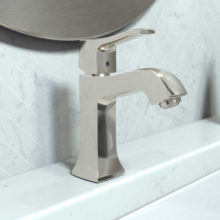 hansgrohe Metris C Single-Hole Faucet 100 with Pop-Up Drain, 1.2 GPM