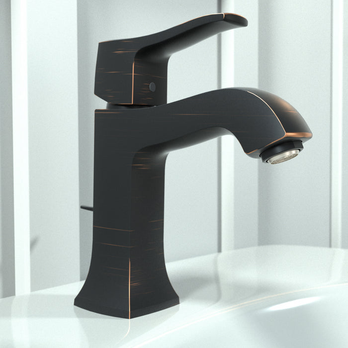 hansgrohe Metris C Single-Hole Faucet 100 with Pop-Up Drain, 1.2 GPM