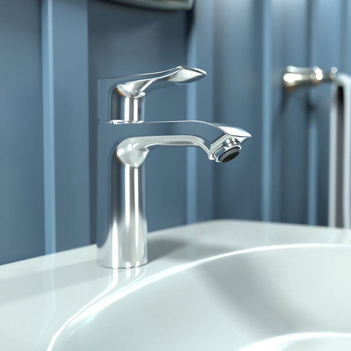 hansgrohe Metris Single-Hole Faucet 110 with Pop-Up Drain, 0.5 GPM
