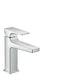 Hansgrohe Metropol Single-Hole Faucet 110 with Lever Handle and Pop-Up Drain, 1.2 GPM