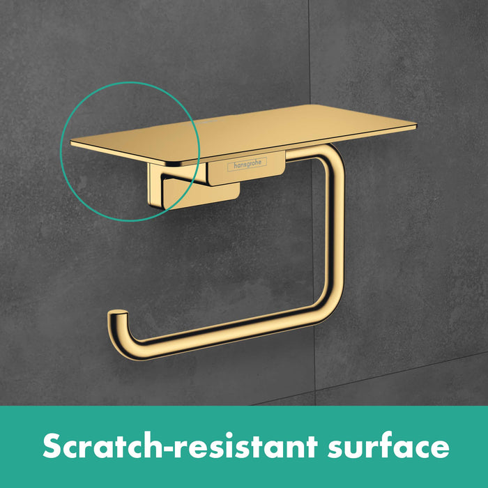 hansgrohe AddStoris Toilet Paper Holder with Shelf