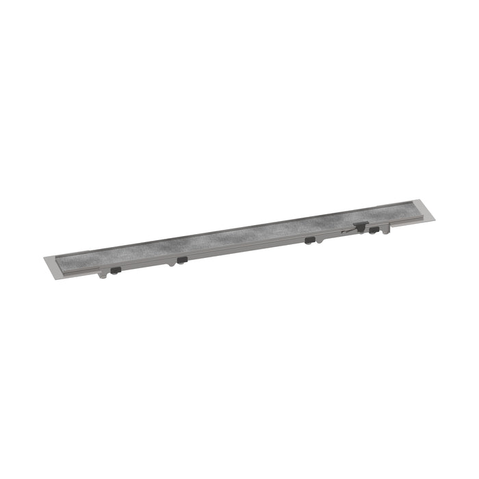 hansgrohe RainDrain Rock Trim Flex 23 5/8" Cut to Size and Tileable