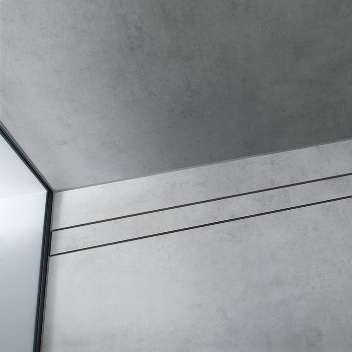 hansgrohe RainDrain Rock Trim Flex 39 3/8" Cut to Size and Tileable