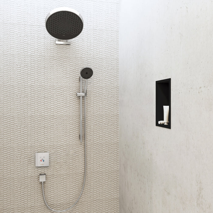 hansgrohe XtraStoris Original Wall Niche with Integrated Frame 12"x 6"x 4"
