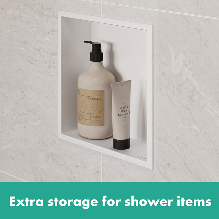 Hansgrohe XtraStoris Original Wall Niche with Integrated Frame 12"x 12"x 4"