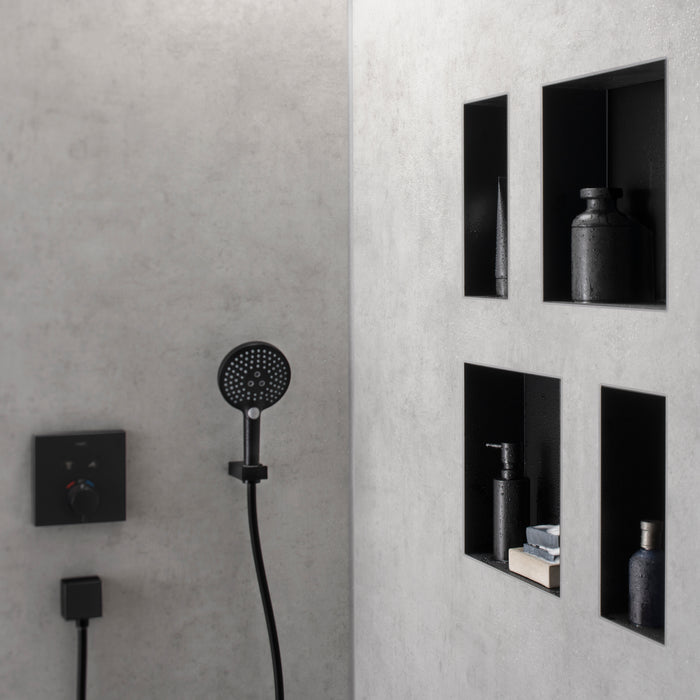 Hansgrohe XtraStoris Minimalistic Wall Niche with Open Frame 12"x 12"x 4"