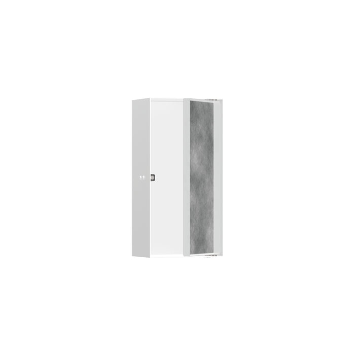 hansgrohe XtraStoris Rock Wall Niche with Tileable Door 12"x 6"x 4"