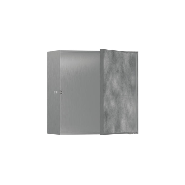 hansgrohe XtraStoris Rock Wall Niche with Tileable Door 12"x 12"x 5.5"