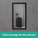 Hansgrohe XtraStoris Individual Wall Niche Matte White with Design Frame 12"x 6"x 4"