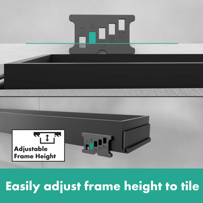 hansgrohe RainDrain Match Classic Trim Classic 23 5/8" with Height Adjustable Frame