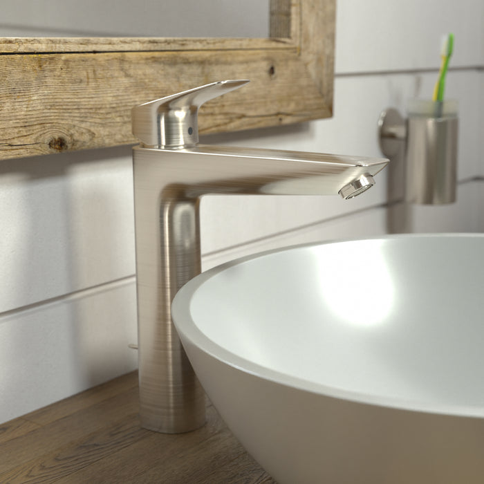 hansgrohe Logis Single-Hole Faucet 190 with Pop-Up Drain, 1.2 GPM