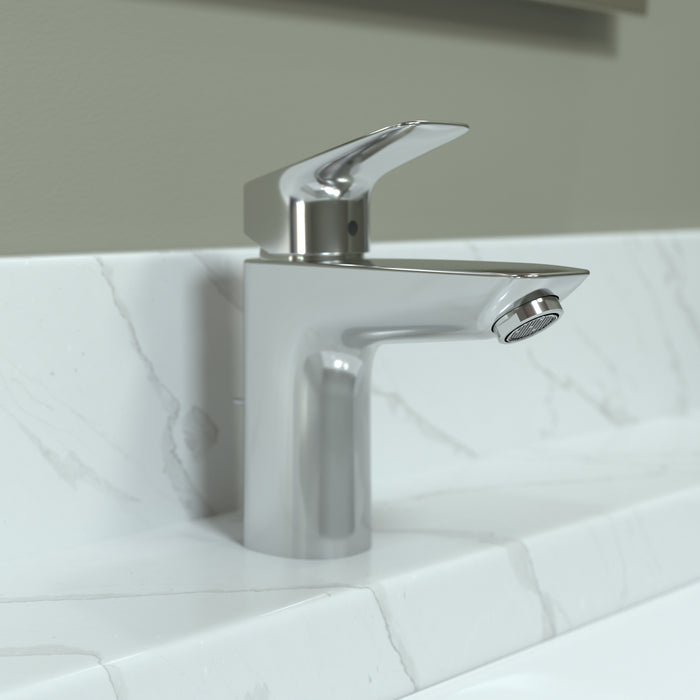 hansgrohe Logis Single-Hole Faucet 100 with Pop-Up Drain, 1.2 GPM