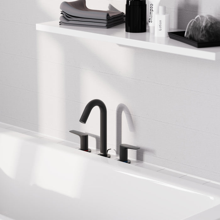 Hansgrohe Logis Widespread Faucet 150 with Pop-Up Drain, 1.2 GPM