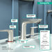 Hansgrohe Talis E Widespread Faucet 150 with Pop-Up Drain, 1.2 GPM