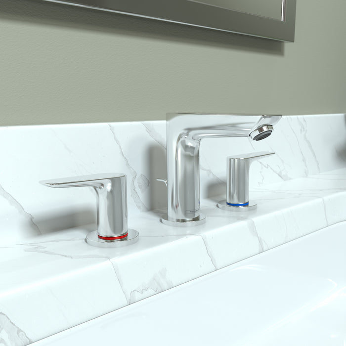Hansgrohe Talis E Widespread Faucet 150 with Pop-Up Drain, 1.2 GPM