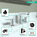 Hansgrohe Talis E Widespread Faucet 150 with Pop-Up Drain, 1.2 GPM