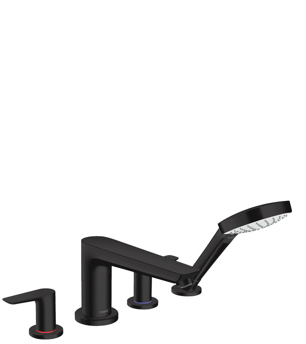 hansgrohe Talis E 4-Hole Roman Tub Set Trim with 1.8 GPM Handshower