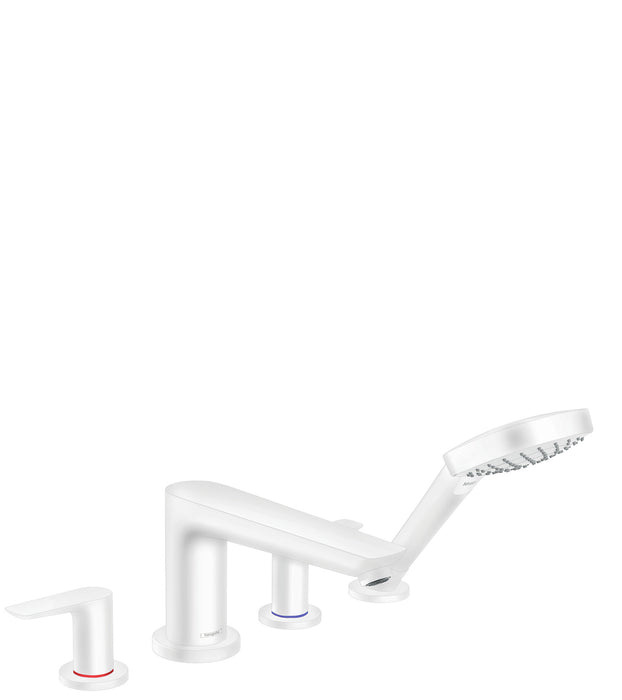 hansgrohe Talis E 4-Hole Roman Tub Set Trim with 1.8 GPM Handshower