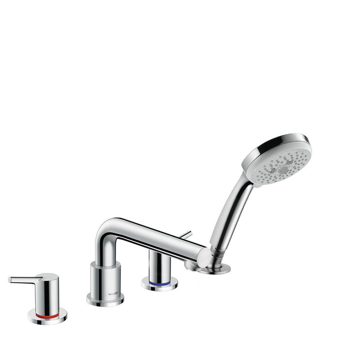 hansgrohe Talis S 4-Hole Roman Tub Set Trim with 1.8 GPM Handshower