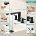 Hansgrohe Rebris S Widespread Faucet 110 with Pop-Up Drain, 1.2 GPM